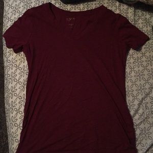 plain maroon shirt